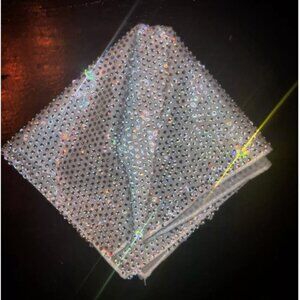 Swarovski Diamond Encrusted Pocket Square